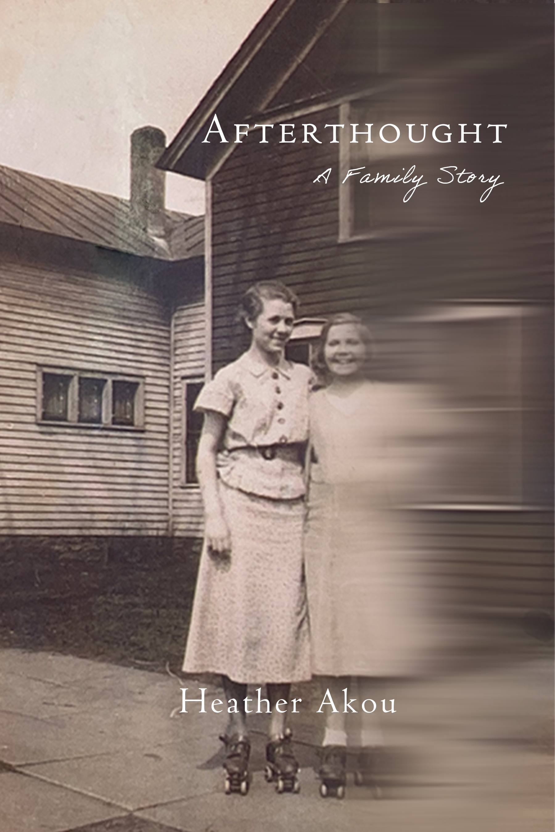 Cover image: two teenage girls wearing roller skates and knee-length dresses that symbolizes a relatively happy time in the life of the main character, Lila. The image is blurred on the right side to suggest the fading of memory and the passage of time.